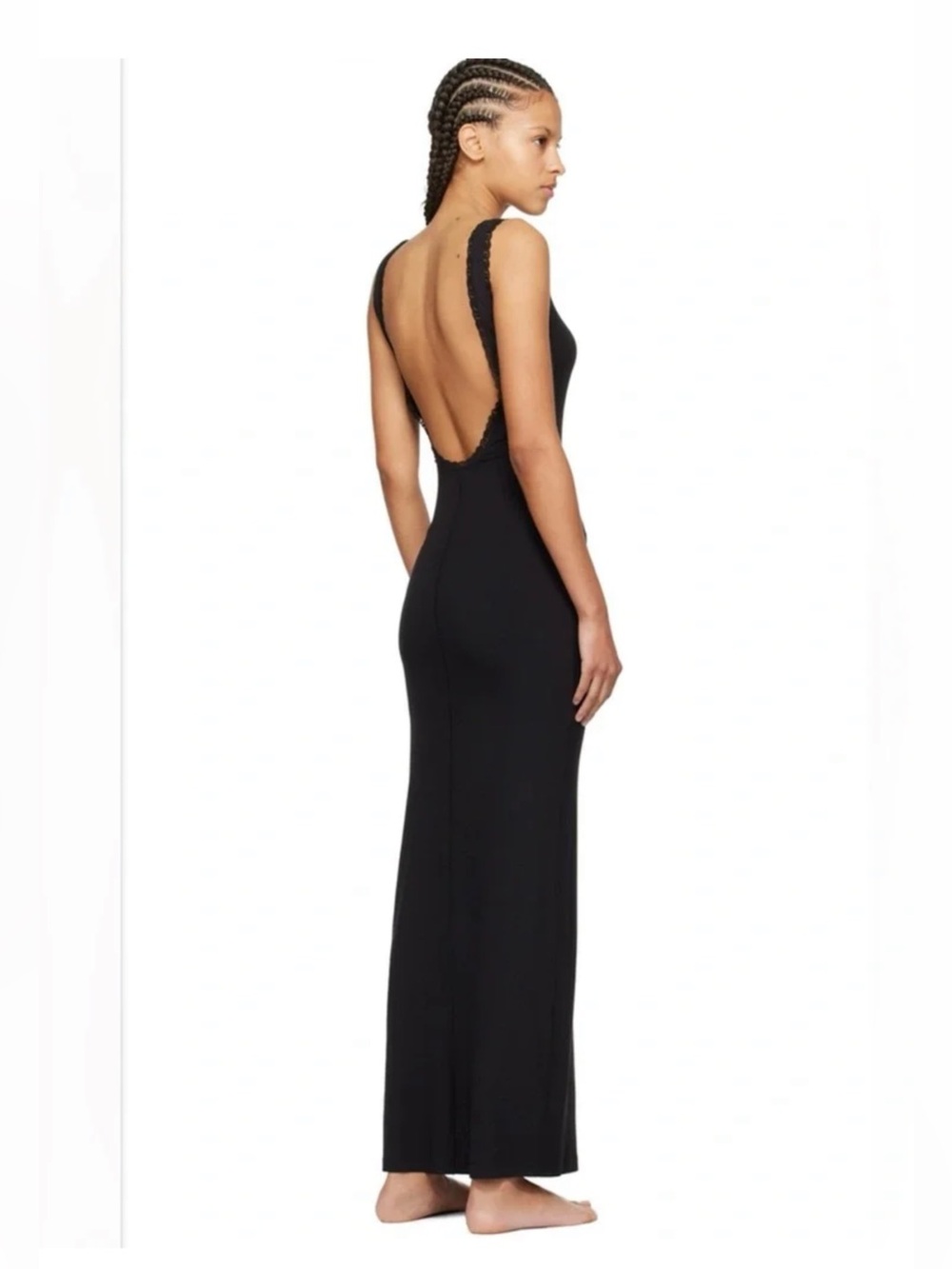 SKIMS Rare! Soft Lounge Lace Scoop Neck Dress